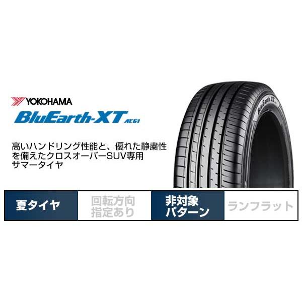YOKOHAMA ヨコハマ ブルーアース XT AE61 215/55R17 94V 夏タイヤ サマータイヤ単品1本価格の画像