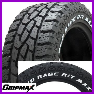 4本セット GRIPMAX グリップマックス マッドレイジR/T MAX RWL ホワイトレター(限定) 275/70R17 121/118Q タイヤ単品｜fuji-tire