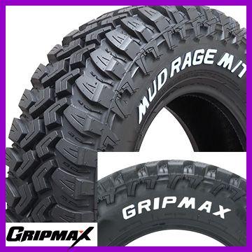 2本セット GRIPMAX グリップマックス マッドレイジM/T RWL ホワイトレター(限定) 6.50R16 110/105Q タイヤ単品