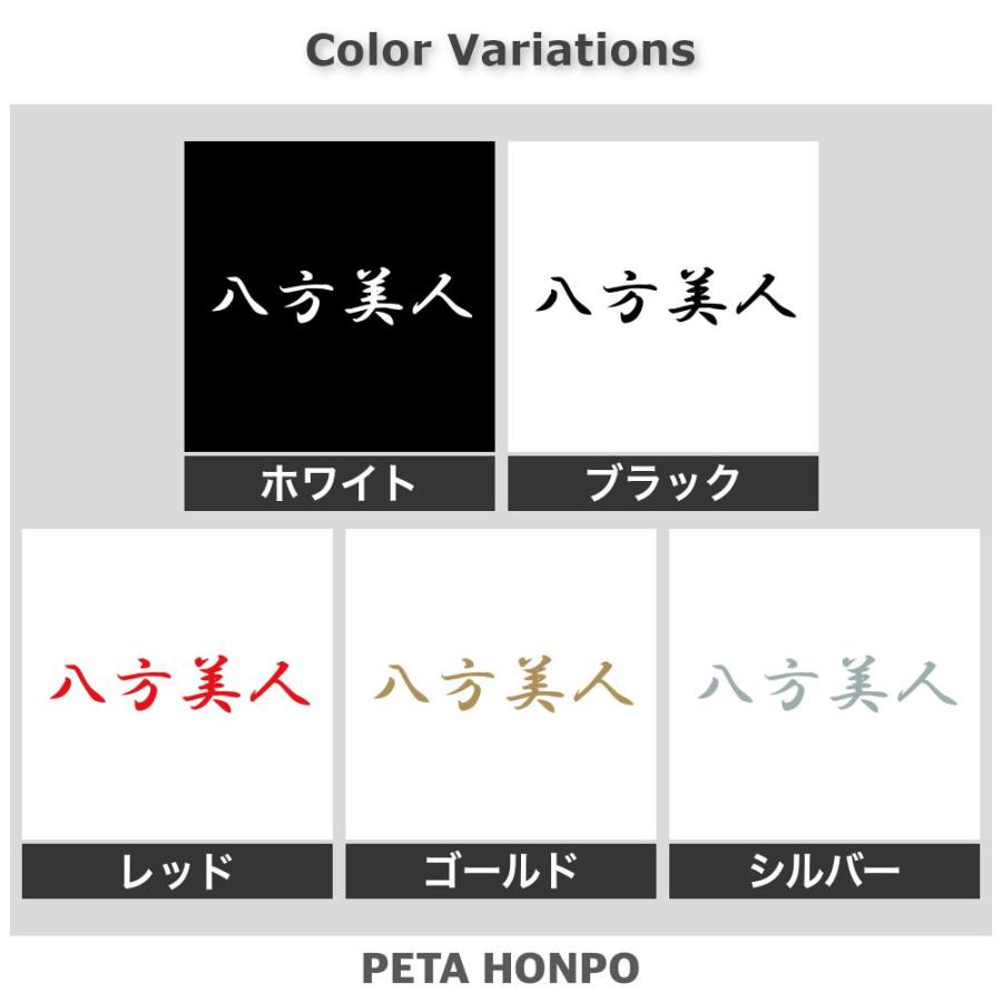 カッティングステッカー 八方美人 サイズ選択可 四字熟語 かっこいい