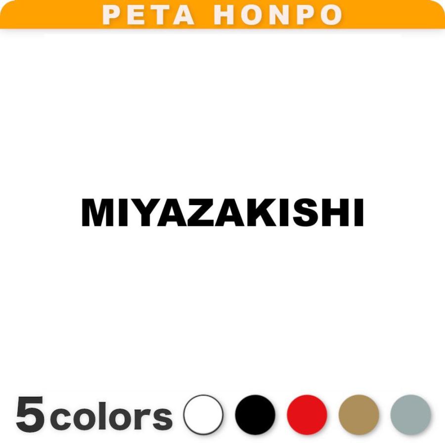 カッティングステッカー MIYAZAKISHI サイズ選択可 宮崎市 宮崎県 市区