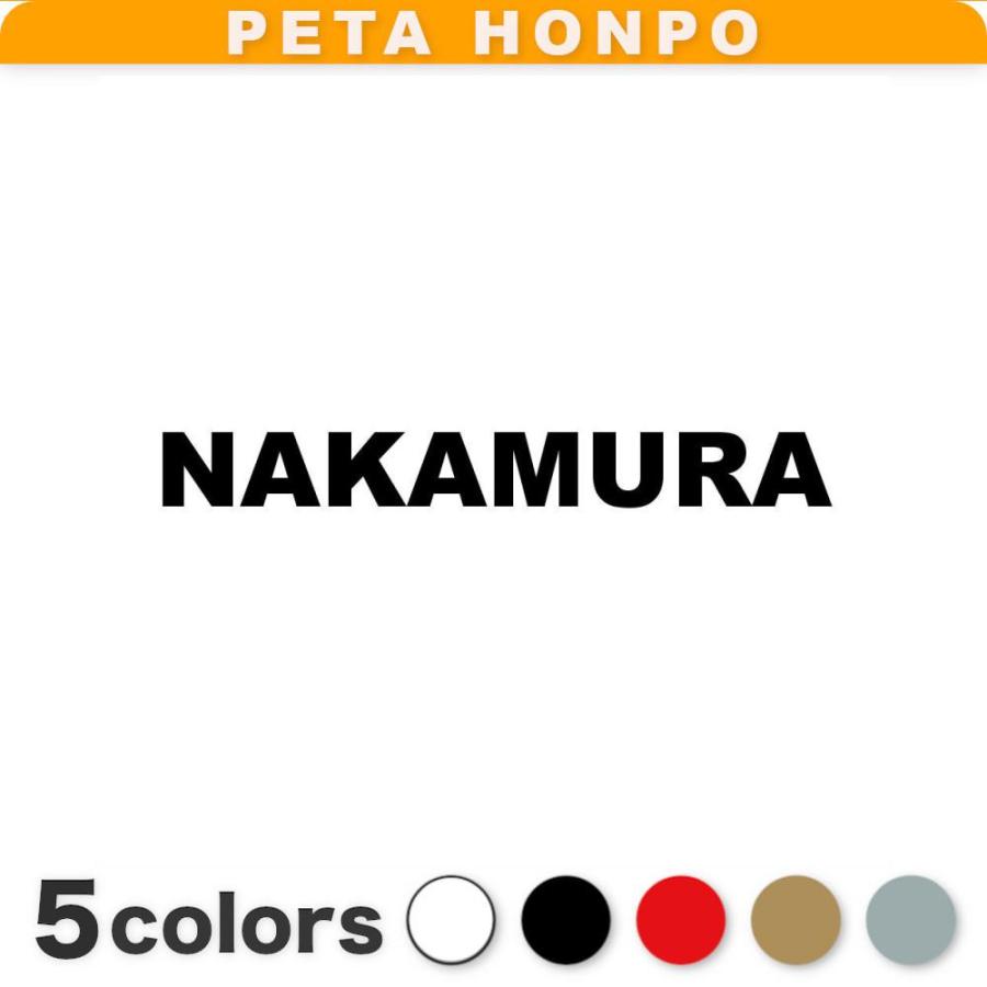 カッティングステッカー NAKAMURA サイズ選択可 中村 なかむら 苗字