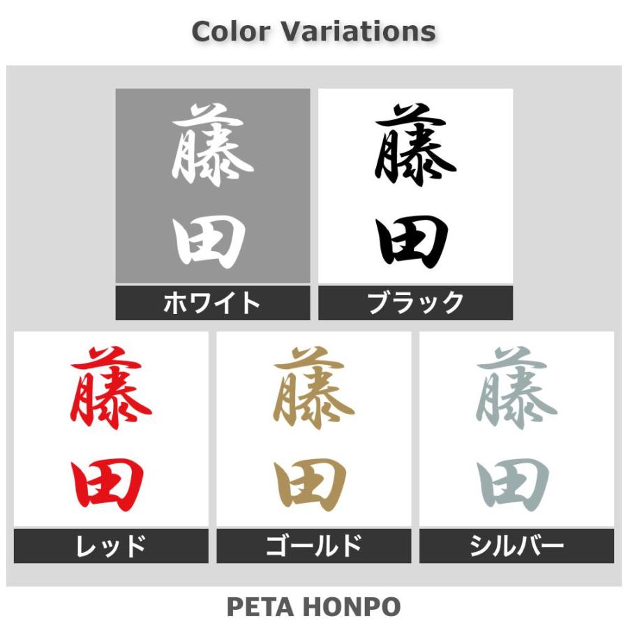 カッティングステッカー 藤田 縦書き (A) サイズ選択可 苗字 名字 姓
