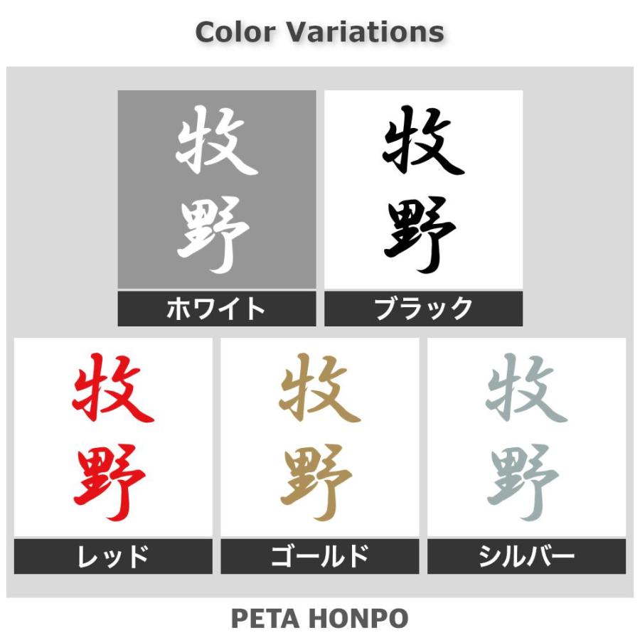 カッティングステッカー 牧野 縦書き (A) サイズ選択可 苗字 名字 姓