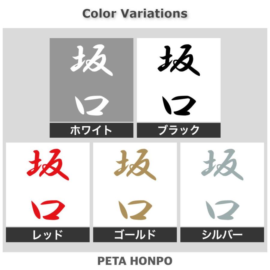 カッティングステッカー 坂口 縦書き (A) サイズ選択可 苗字 名字 姓