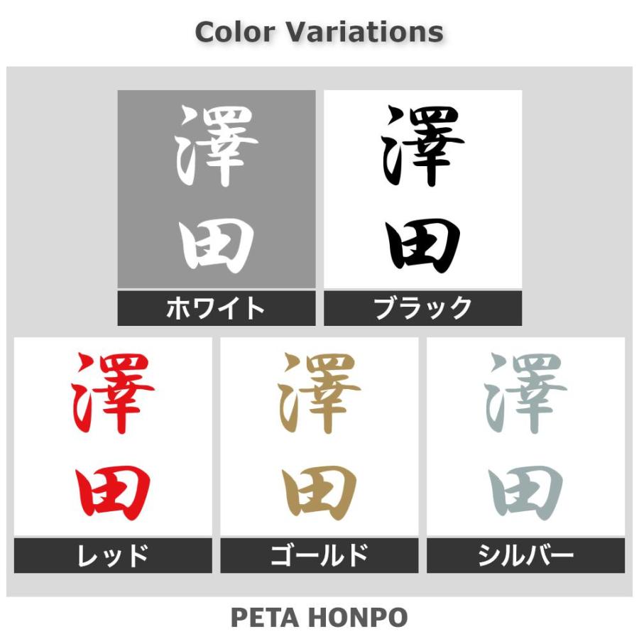 カッティングステッカー 澤田 縦書き (A) サイズ選択可 苗字 名字 姓