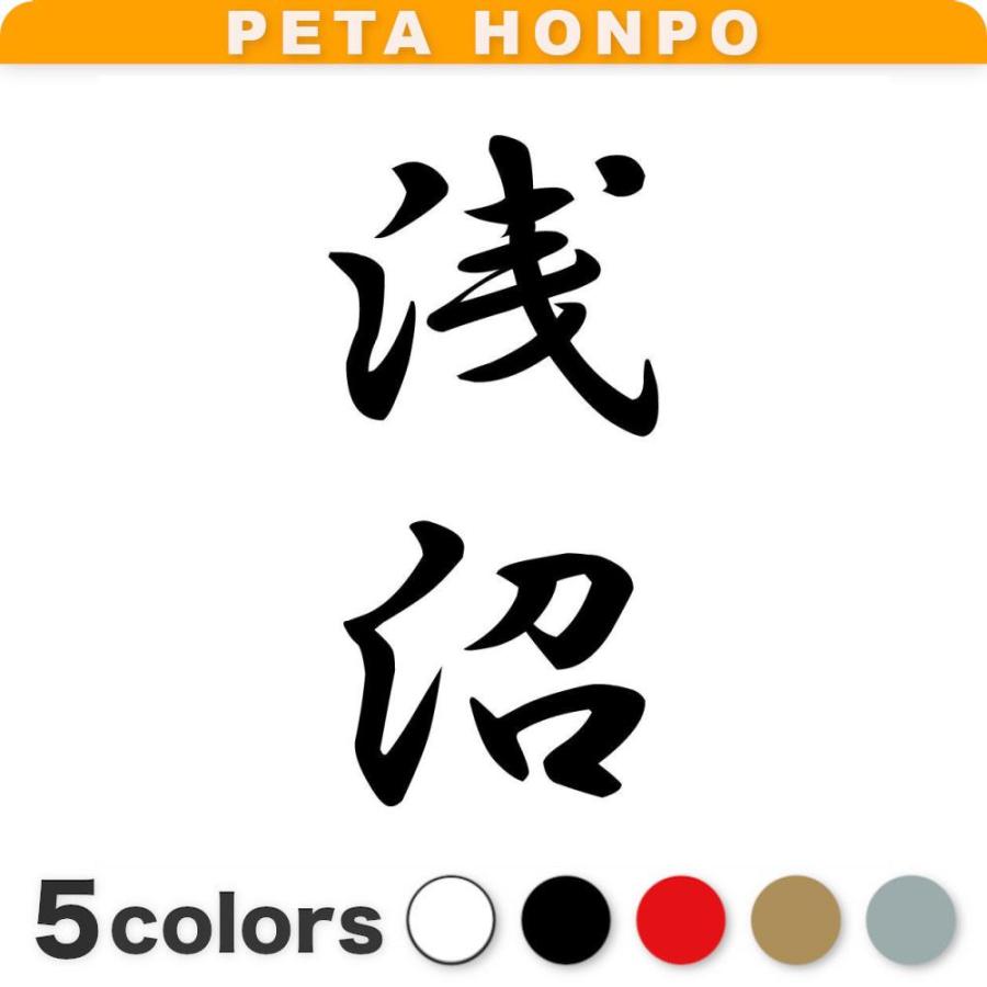 カッティングステッカー 浅沼 縦書き (A) サイズ選択可 苗字 名字 姓
