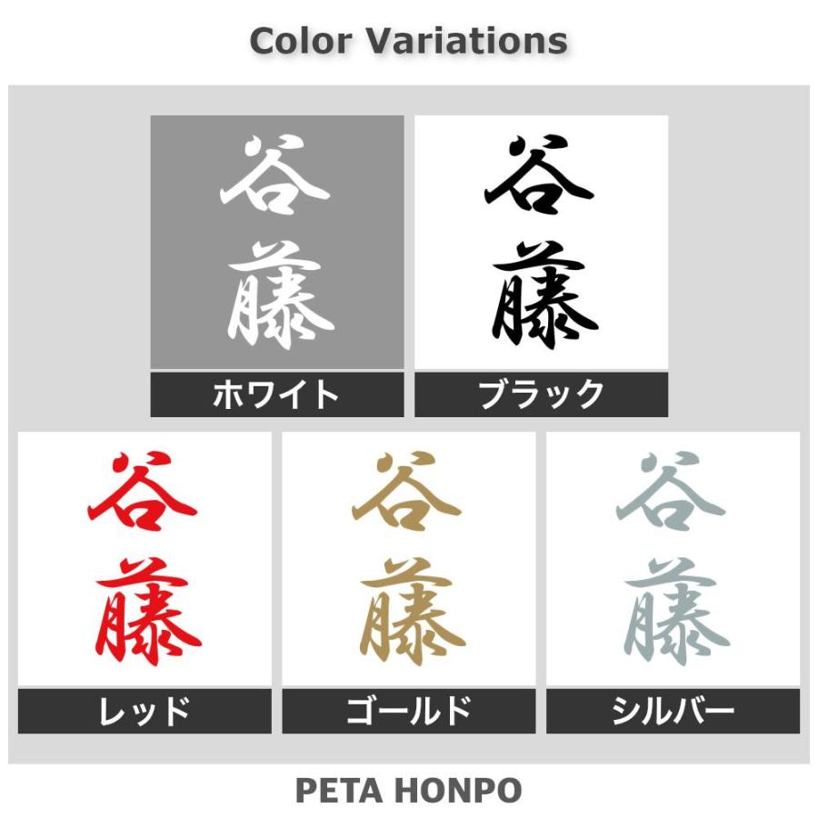カッティングステッカー 谷藤 縦書き (A) サイズ選択可 苗字 名字 姓