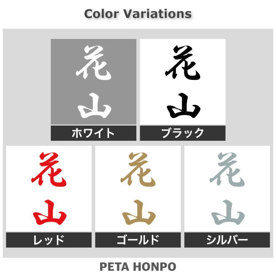 カッティングステッカー 花山 縦書き (A) サイズ選択可 苗字 名字 姓