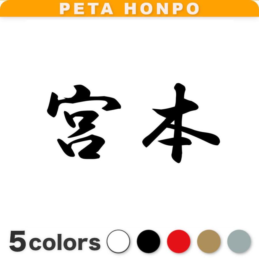 カッティングステッカー 宮本 サイズ選択可 苗字 名字 姓 名前 : FUJI