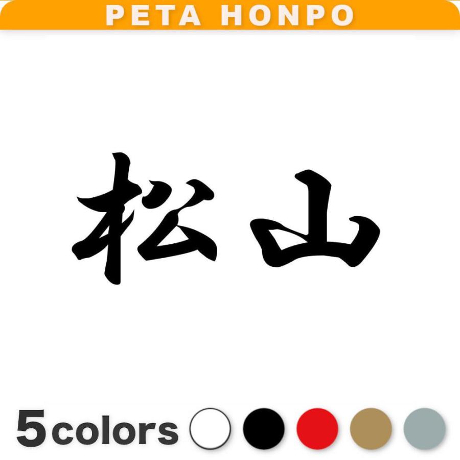 カッティングステッカー 松山 サイズ選択可 苗字 名字 姓 名前 : FUJI