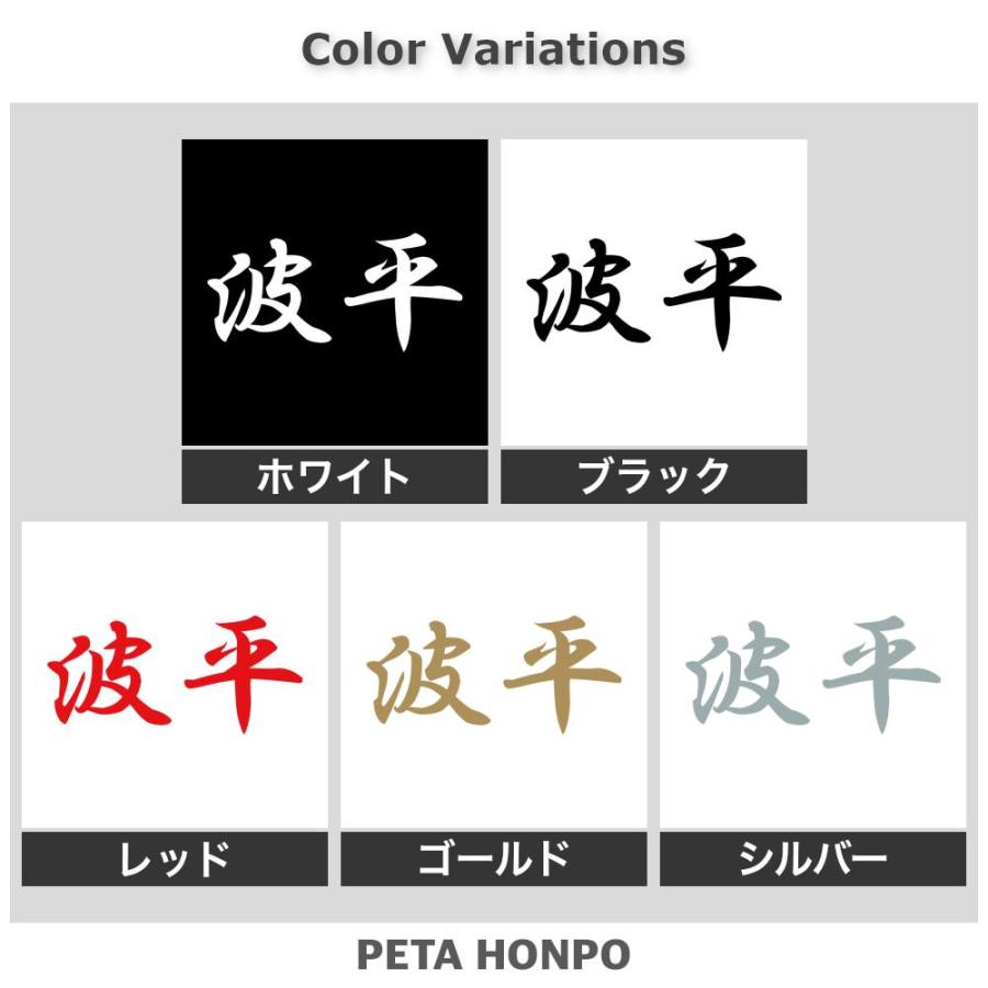 カッティングステッカー 波平 サイズ選択可 苗字 名字 姓 名前 : FUJI