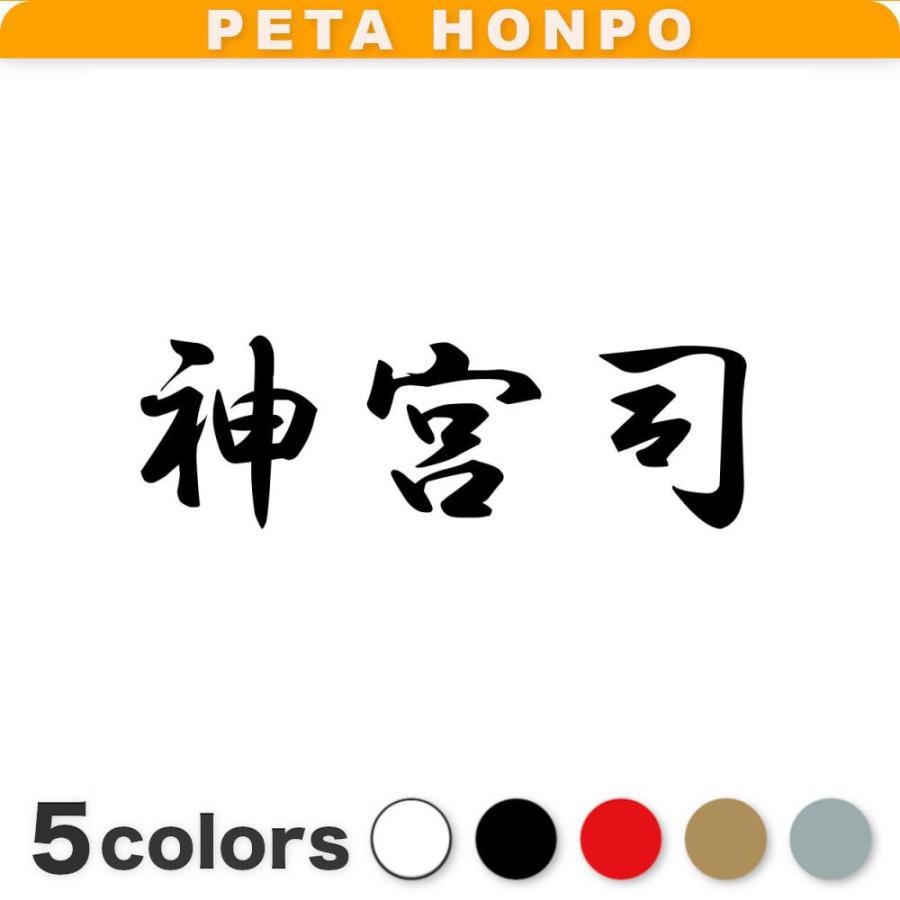 カッティングステッカー 神宮司 サイズ選択可 苗字 名字 姓 名前