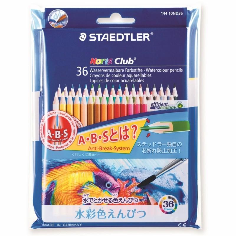 ノリスクラブ 水彩色鉛筆 ３６色セット （ＰＰパッケージ仕様） 144 10ND36P ステッドラー｜fujibungu