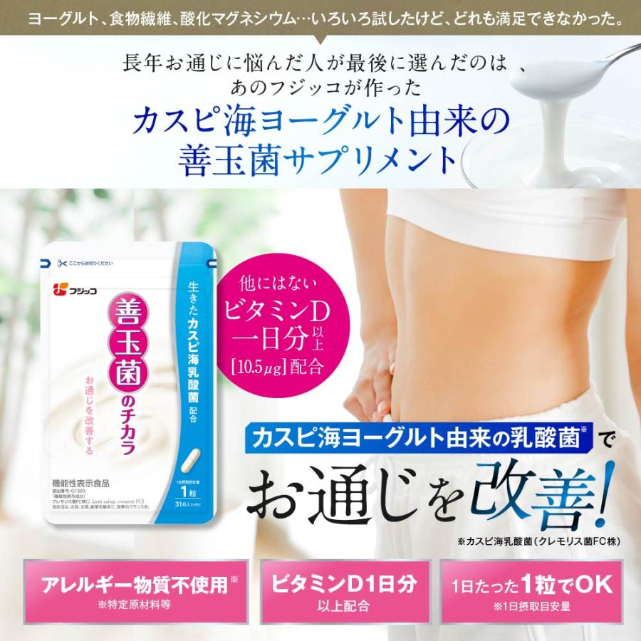 フジッコ 善玉菌のチカラEX 3袋 公式】フジッコ 善玉菌のチカラ 3袋セット（1袋31粒入り/約1ヶ月分