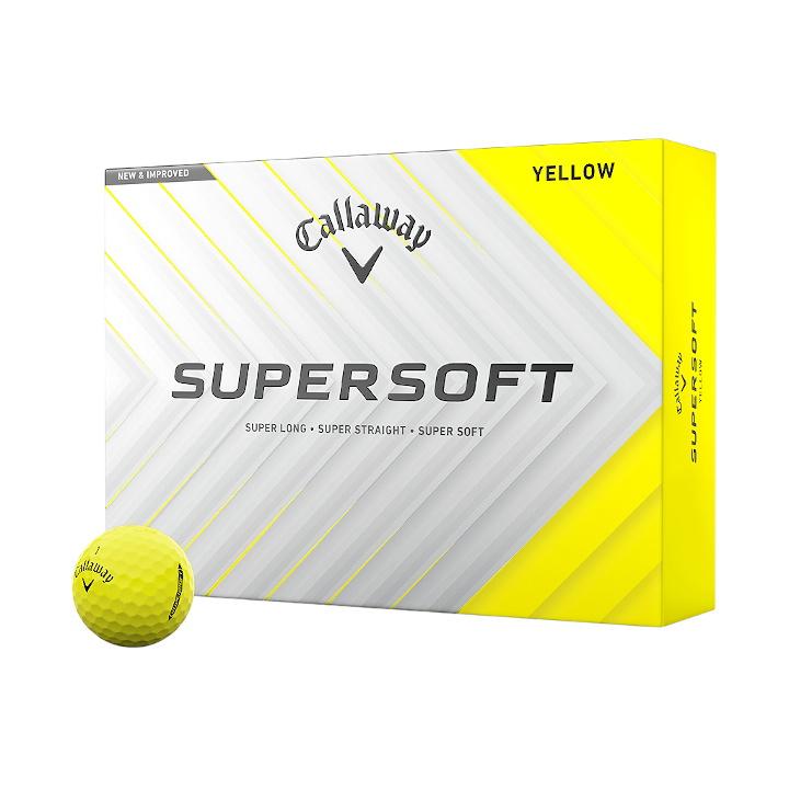 4ダース販売 callaway キャロウェイ スーパーソフト ゴルフボール 黄色 SUPERSOFT 「送料無料(北海道・沖縄を除く)」2025 キャロウェイ