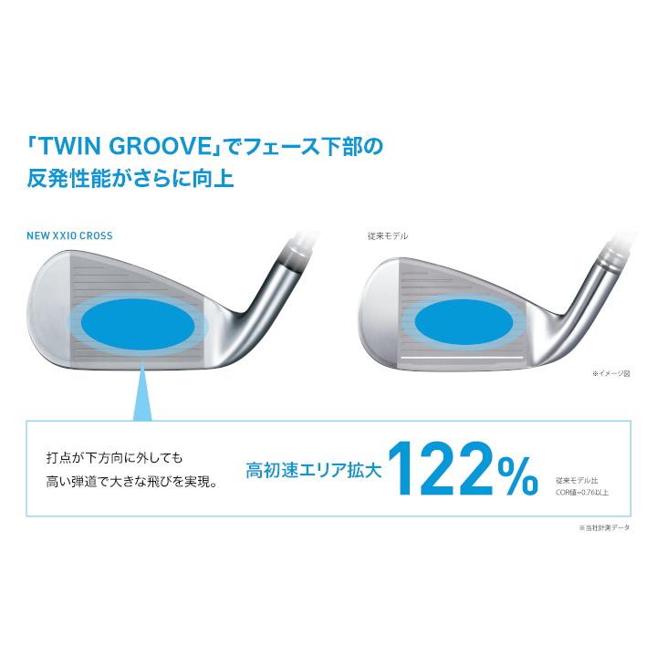【新品】ゼクシオクロス2 アイアン7本セット　スチールシャフト 硬S ゼクシオ XXIO 右用 ダンロップ CROSS 2 ゼクシオクロス2 アイアンセット 7本