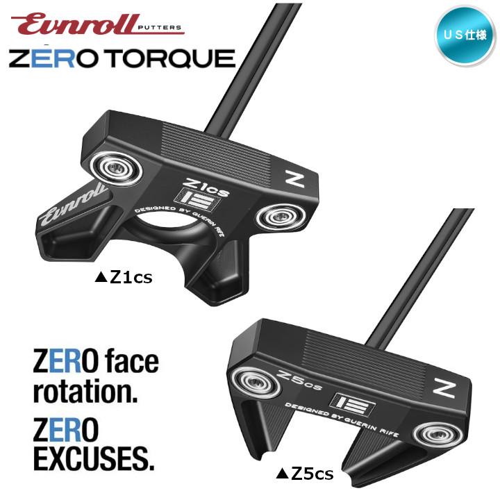 右用 EVNROLL イーブンロール ゼロ パター ブラック センターシャフト