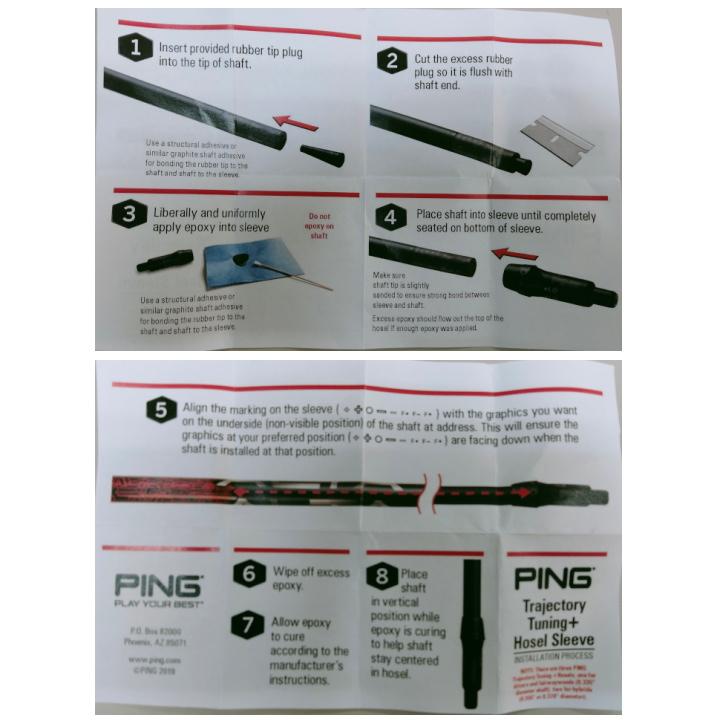 PING 「純正」PING ピン G410ハイブリッド用 355tip スリーブ US PING 「純正」PING ピン G410ハイブリッド用 355tip スリーブ US