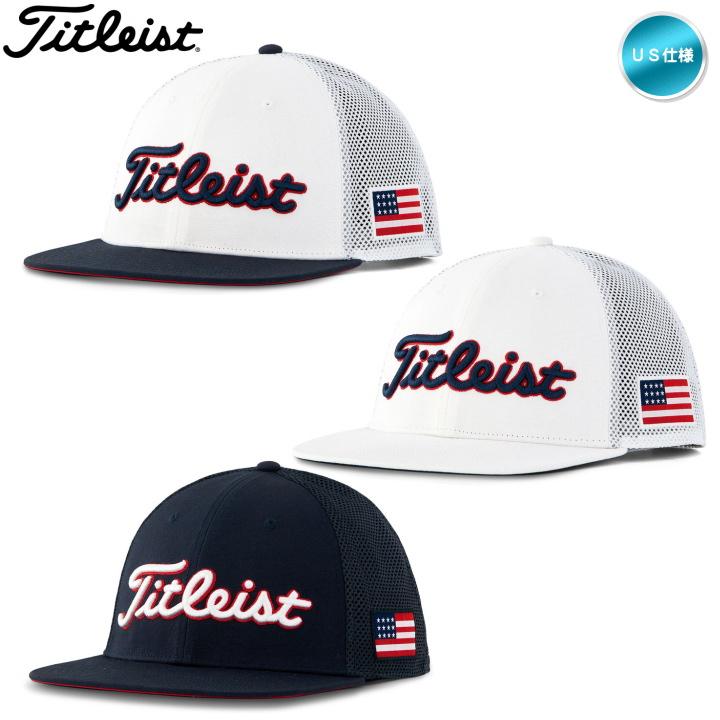 titleist trucker hat flat bill