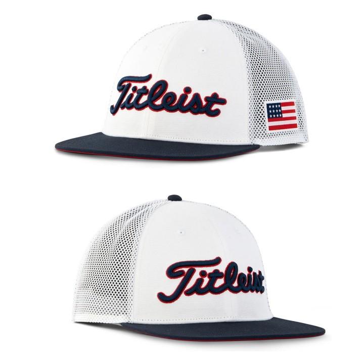 titleist trucker hat flat bill
