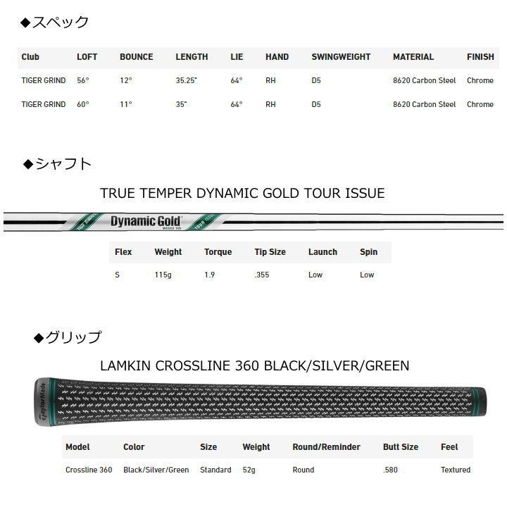 右用 2024 テーラーメイド MG4 タイガー・ウッズ グラインド ウェッジ スチールシャフト TWグラインド US仕様 TaylorMade TIGER WOODS GRIND「あすつく対応」｜fujico｜06