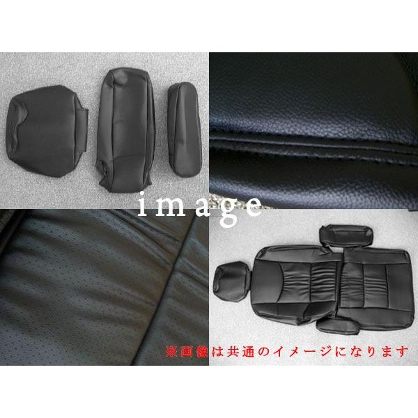 デリカD5 系 専用 シートカバー ブラック レザー 本革調 フルカバー