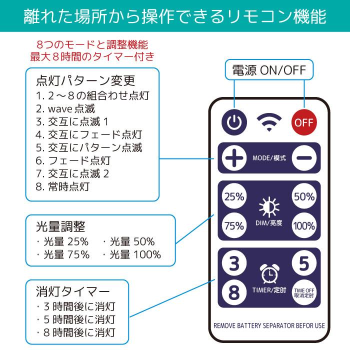 イルミネーション 屋外用 LED ボール バブル 60球 ソーラー 充電 リモコン付き クリスマスツリー 飾り ライト 室内 xmas 自動点灯 ゴールド ホワイト イルミ |  | 05