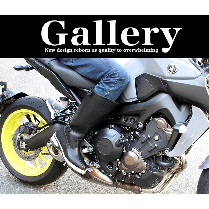 厚底 特攻ブーツ 斜めカット ライダーブーツ バイク バイクブーツ