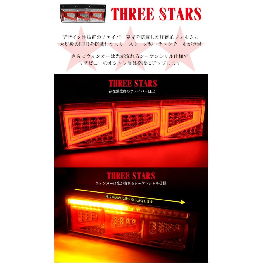 Eマーク取得 グランドプロフィア 日野 ファイバー LED トラックテール