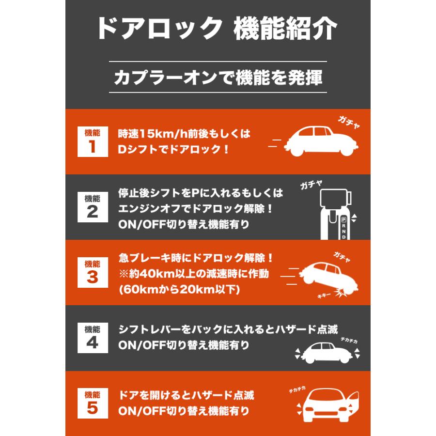 最大96 Offクーポン ハイエース 0系 5型 ガソリン車 専用 Tssc対応 パーキング オート ドアロック アンロック 車速連動 自動ロック 安全対策 車速感知0円 Aynaelda Com