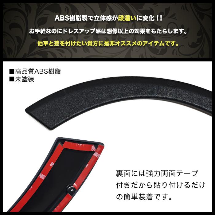 エブリイワゴン オーバーフェンダーキット DA17W/17V ブラック 未塗装 エブリィワゴン DA17W エブリィバン DA17V 系 オーバーフェンダー