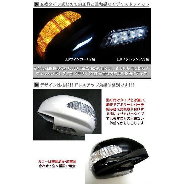 ランドクルーザー 100 系 シグナス可 LEDウィンカー付ドアミラー