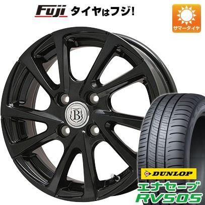 【新品 軽自動車】N-BOX タント ワゴンR 夏タイヤ ホイール4本セット 155/65R14 ダンロップ エナセーブ RV505 ブランドル E04B 14インチ｜fujicorporation