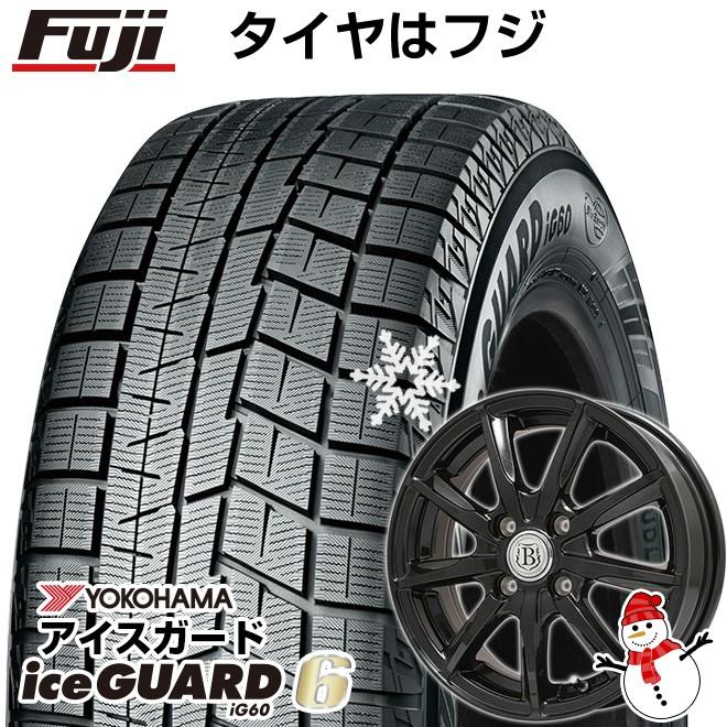 【新品国産4穴100車】 スタッドレスタイヤ ホイール4本セット 175/65R14 ヨコハマ アイスガード シックスIG60 ブランドル E05B 14インチ｜fujicorporation