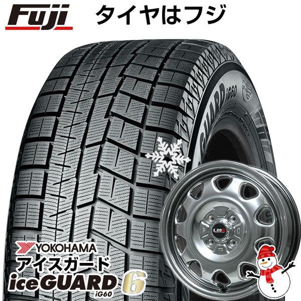 【新品国産4穴100車】 スタッドレスタイヤ ホイール4本セット 165/65R14 ヨコハマ アイスガード シックスIG60 レアマイスター LMG OFF-STYLE 14インチ｜fujicorporation