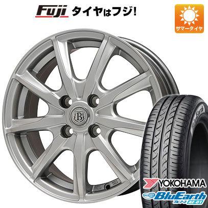 【新品 軽自動車】N-BOX タント ワゴンR 夏タイヤ ホイール4本セット 165/55R15 ヨコハマ ブルーアース AE-01 ブランドル E05 15インチ｜fujicorporation