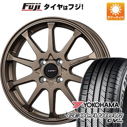 【新品国産4穴100車】 夏タイヤ ホイール4本セット 195/65R16 ヨコハマ ジオランダー CV G058 レアマイスター LMスポーツLM-10R 16インチ｜fujicorporation