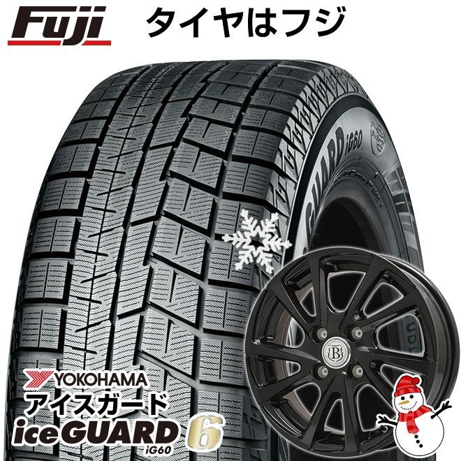 【新品国産4穴100車】 スタッドレスタイヤ ホイール4本セット 185/60R15 ヨコハマ アイスガード シックスIG60 ブランドル E04B 15インチ｜fujicorporation