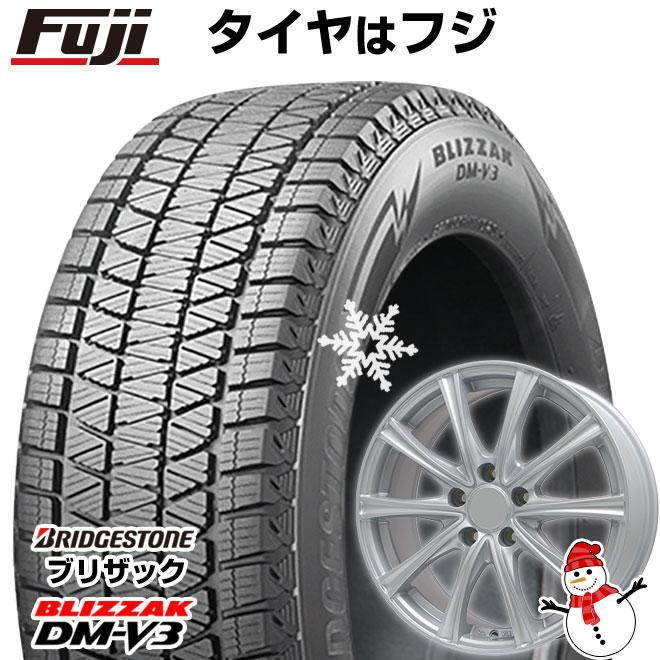 【新品国産5穴114.3車】 スタッドレスタイヤ ホイール4本セット 225/60R18 ブリヂストン ブリザック DM-V3 DMV3 ブランドル ER16 18インチ｜fujicorporation