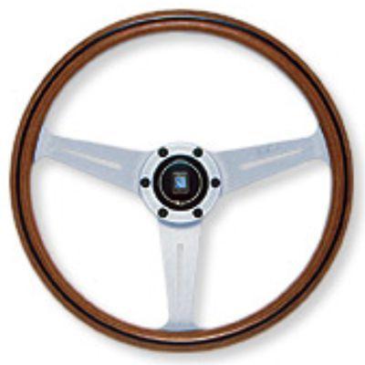 【在庫限り特価】NARDI ナルディ ステアリング CLASSIC VITE（ヴィテ） ウッド/シルバースポーク（36φ） N162 送料無料(一部地域除く) タイヤはフジ｜fujicorporation