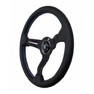 NARDI ステアリングホイール 3スポーク380㍉ NARDI 限定品 N926 スポーツ タイプA 340BKパンチングレザー/BK