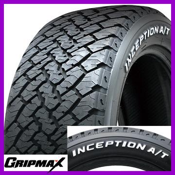 グリップマックス 4本セット GRIPMAX インセプション A/T RWL ホワイト 
