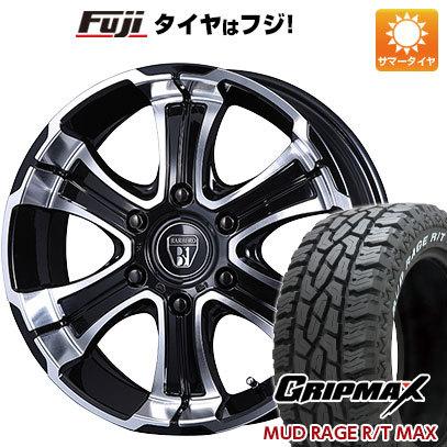 【新品】ハイエース200系 夏タイヤ ホイール4本セット 215/65R16 109/107Q GRIPMAX マッドレイジR/T MAX RWL(限定) バルベロ ワイルドディープス 16インチ :fuji 2186 64366 33236 33236:フジ スペシャルセレクション