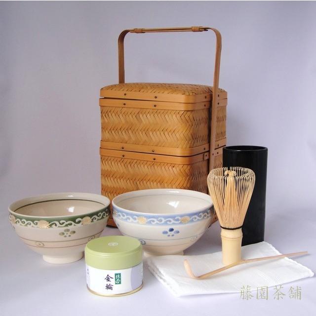 丸久小山園セット 茶道具 セット 丸久小山園 竹かご抹茶詰合せ : 抹茶と宇治茶の藤園茶舗