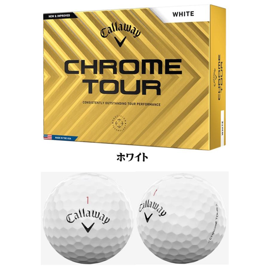 Callaway キャロウェイ CHROME TOUR クローム ツアー ゴルフボール 1ダース 2024年モデル｜fujigolf-kyoto｜03