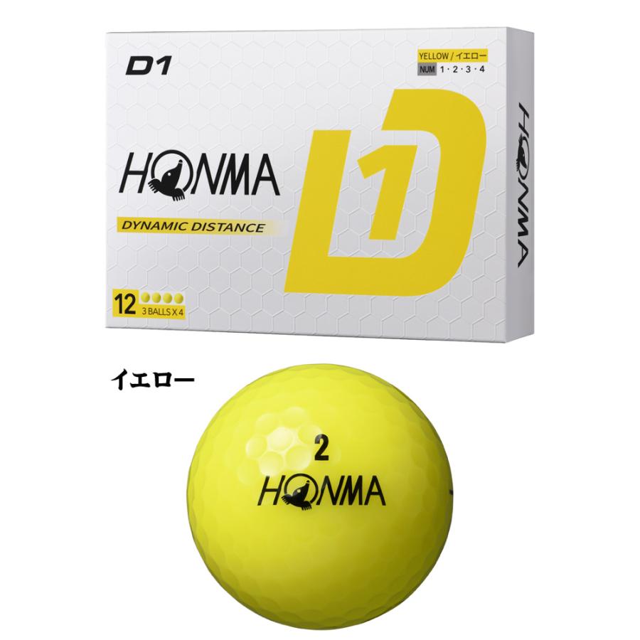 HONMA GOLF ゴルフボール 1ダース 本間ゴルフ D1 2024 model HONMA GOLF ゴルフボール 1ダース 本間ゴルフ D1 2024 model