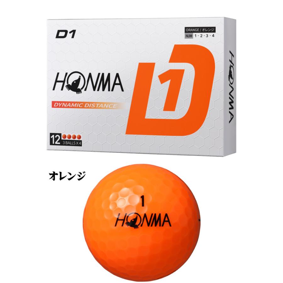 HONMA GOLF ゴルフボール 1ダース 本間ゴルフ D1 2024 model HONMA GOLF ゴルフボール 1ダース 本間ゴルフ D1 2024 model