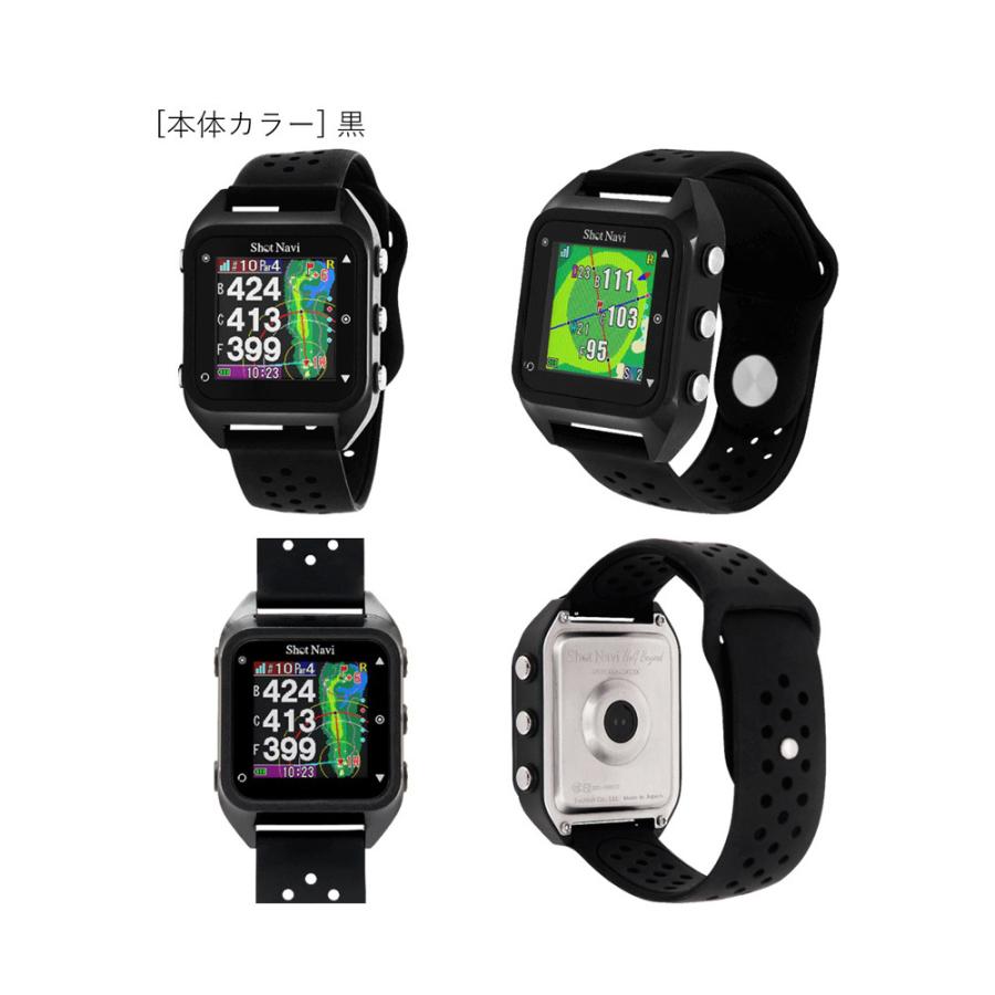ショットナビ ゴルフウォッチナビ GPSウォッチ ハグ ブラック SN-Hug