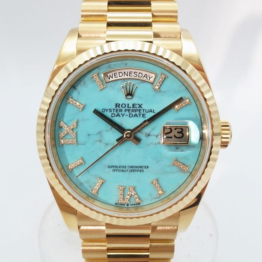 デイデイト Rolex (ロレックス) 36 Day-Date 128238 ターコイズ : 富士